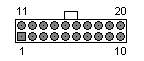 20 PIN MOLEX 39-01-2200