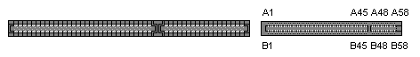 58 PIN EDGE CONNECTOR FEMALE