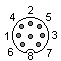 8 PIN DIN (DIN45326) FEMALE