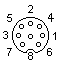 8 PIN DIN (DIN45326) MALE