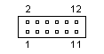 12 PIN IDC MALE