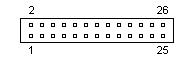26 PIN IDC MALE