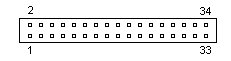 34 PIN IDC MALE