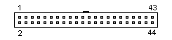 44 PIN IDC (0.75") FEMALE