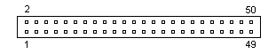 50 PIN IDC MALE